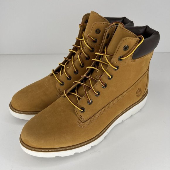 Timberland Shoes - Timberland Kenniston Wheat Tan Nubuck Leather Lace Up Boots Women's Size 8.5